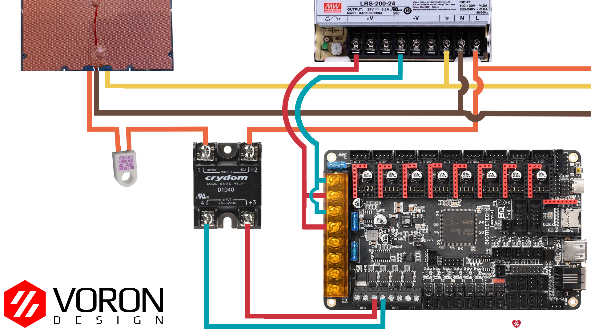 Octopus Pro Solid State Relay wiring